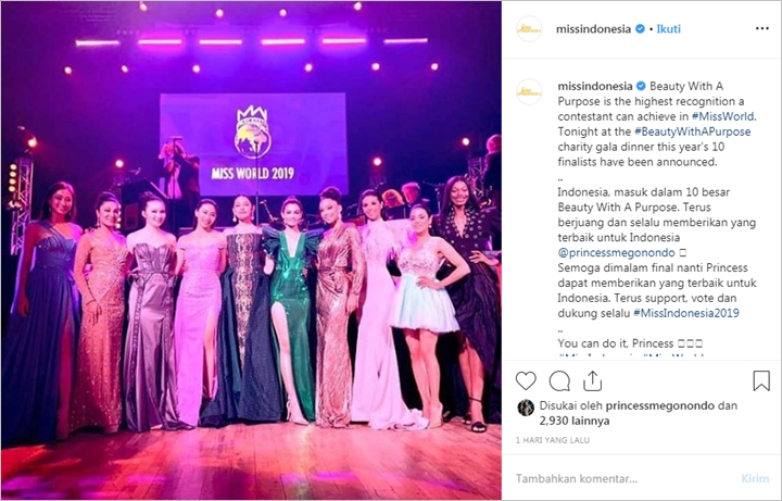 Miss World 2019: Indonesia Sukses Jadi Top 10 Beauty With a Purpose Berkat Program Kece Ini