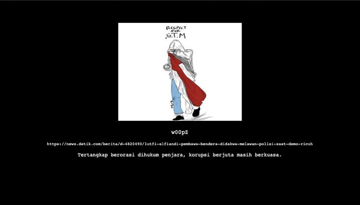 Situs PN Jakpus Diretas, Muncul Gambar Pembawa Bendera Saat Demo Yang Sempat Viral