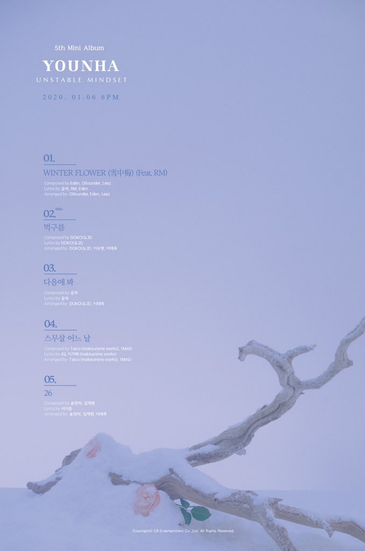 RM BTS Terungkap Ikut Tulis Lagu \'Winter Flower\' Untuk Album Baru Younha