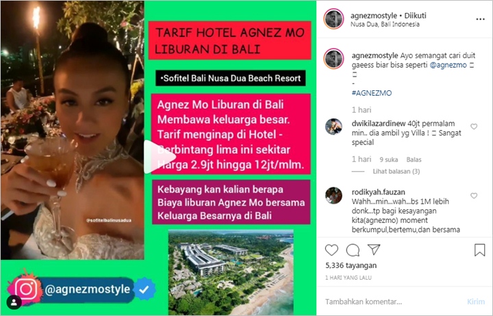 Agnez Mo Boyong Keluarga Liburan di Bali, Sewa Vila Mewah Seharga Rp 40 Juta Per Malam?