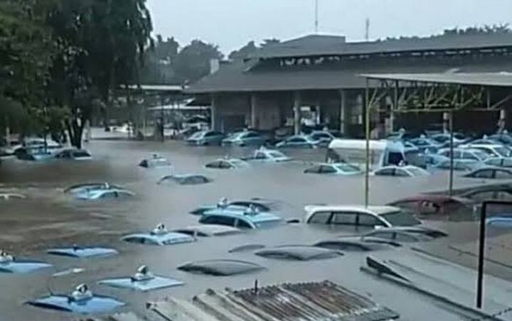 Puluhan Taksi Blue Bird Terendam Banjir, Ini Kata Manajemen