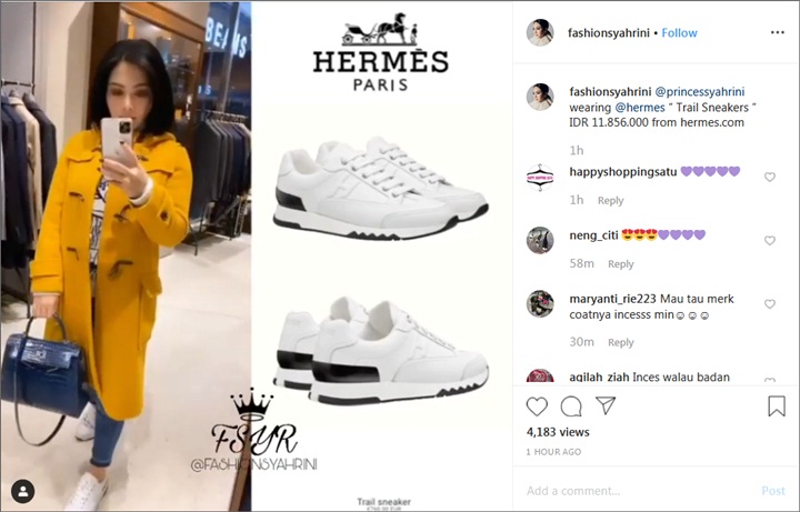 Sama sama Branded Harga Sepatu  Sneakers  Syahrini Lebih 