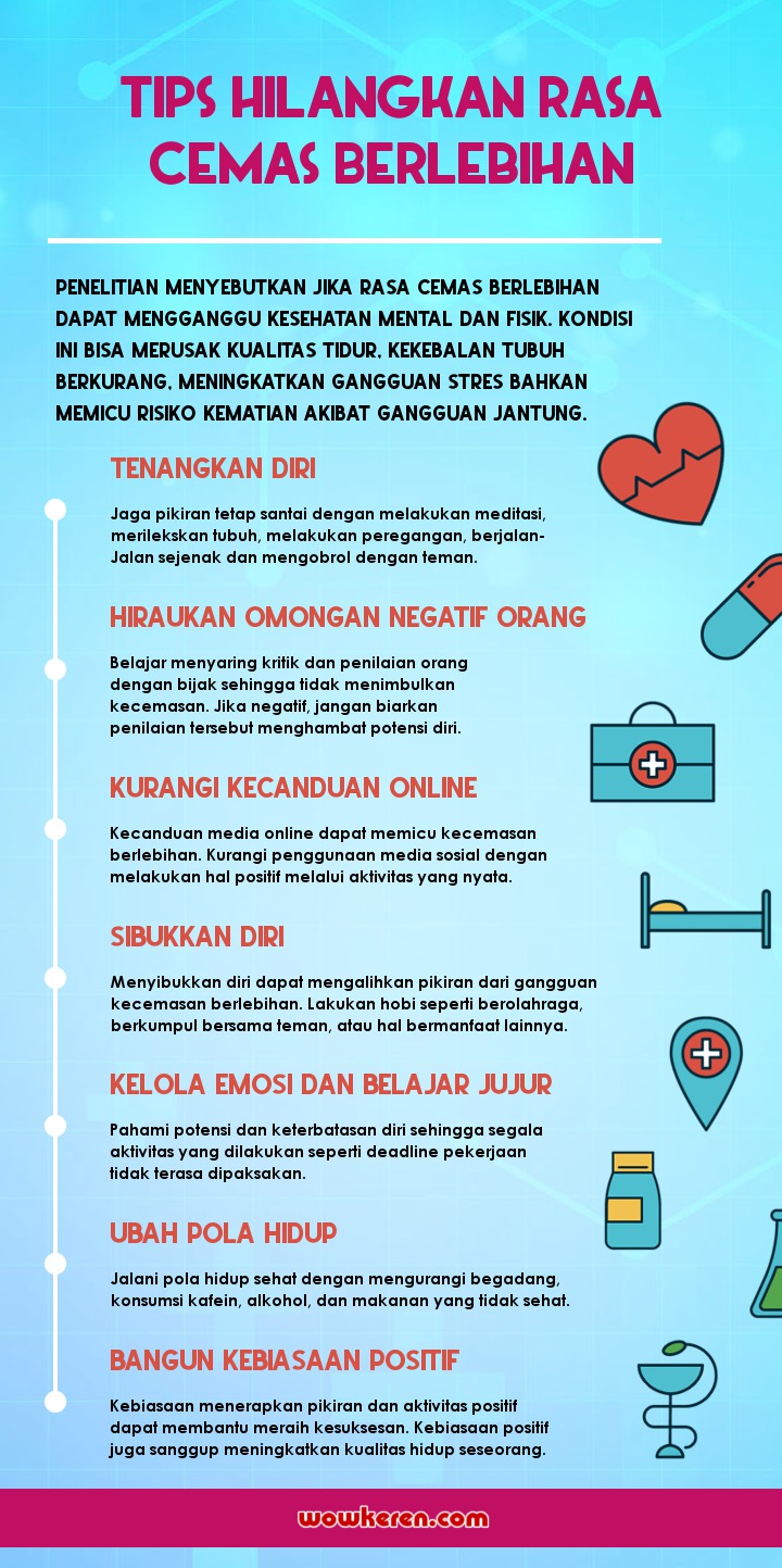 INFOGRAFIS: Cara Atasi Gangguan Cemas Berlebihan