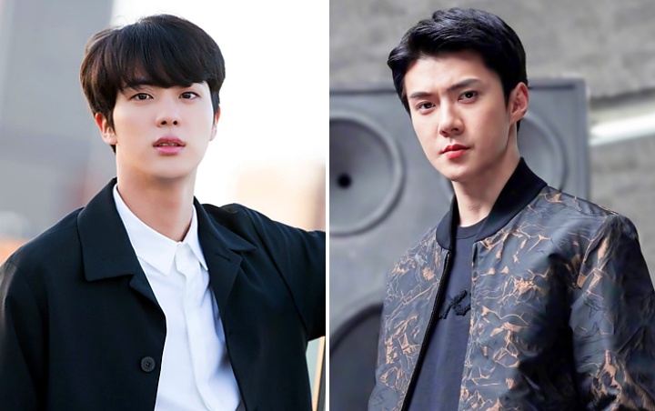 Jin BTS dan Sehun EXO Pakai Setelan Jas Samaan, Netizen Debatkan Siapa Lebih Ganteng