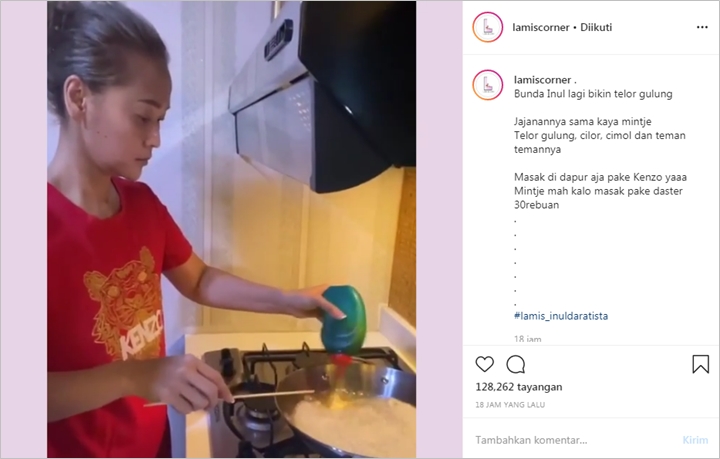 Inul Daratista Jadi Bahan Perbincangan Gara-Gara Pakai Baju Branded Saat Masak di Dapur