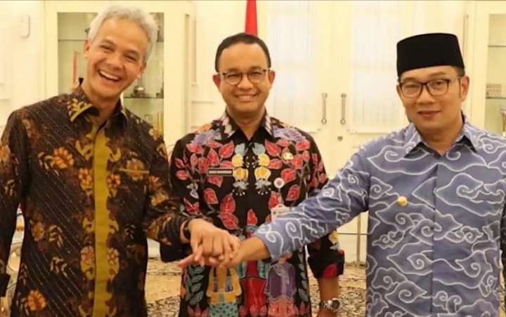 Joget 'Any Song' Bareng Anies dan Ridwan Kamil, Gubernur Jateng 'Pak Ganjar' Jadi Favorit Warganet