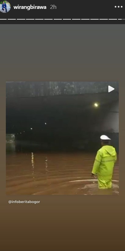 Postingan Wirang Birawa Tanggapi Soal Banjir Untuk Sindir Gubernur DKI Jakarta?