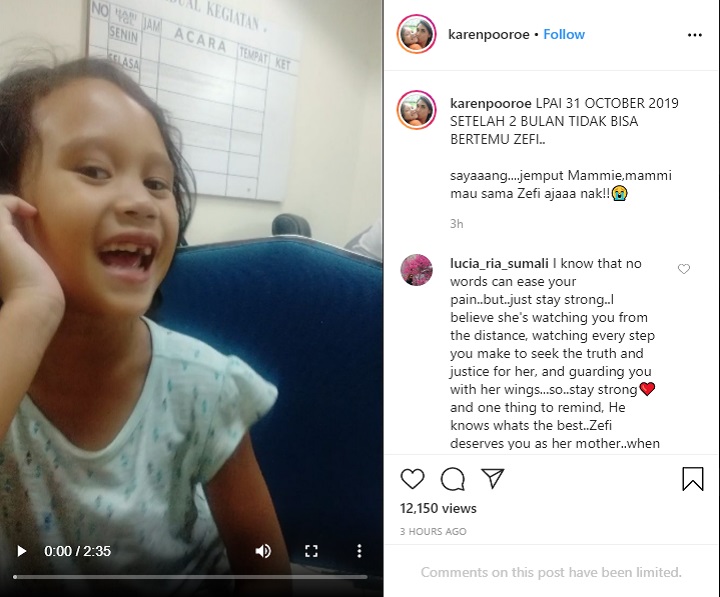 Rindu Sang Ibu untuk Anak, Karen Idol Tulis Kalimat Pilu Minta Dijemput