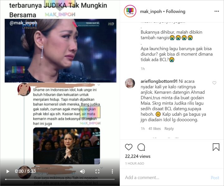 ‘Indonesian Idol’ Dikecam Netizen Gara-Gara Buat Bunga Citra Lestari Kembali Menangis