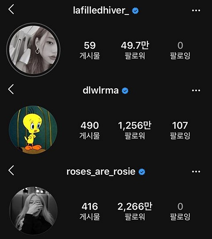 Nama Akun Instagram IU, Kim Doyeon dan Rose BLACKPINK Diklaim Tercantik, Setuju?