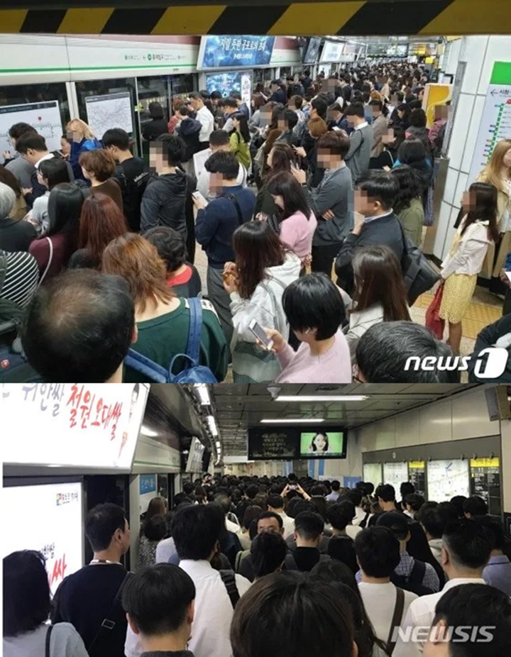 Kim Ji Won Kejutkan Semua Penumpang Stasiun Seoul di Tengah Wabah Corona