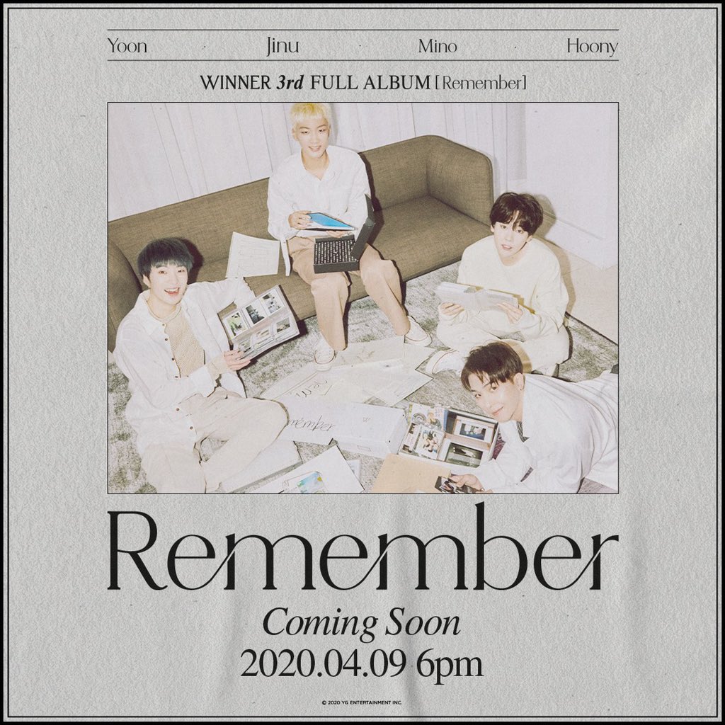 Winner Bahagia Tampilkan Konsep Penuh Nostalgia Dalam Teaser Album Comeback \'Remember\'