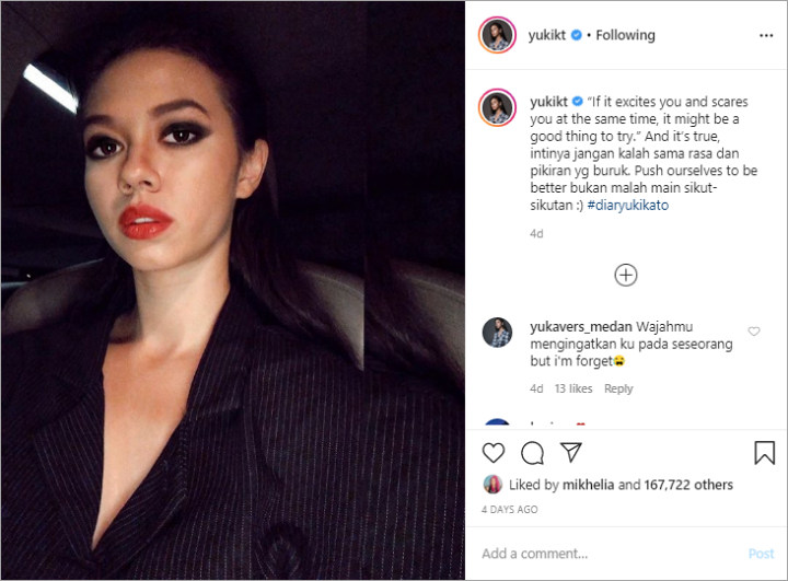 Yuki Kato Pamer Aura Seksi Kelas Dunia, Tiara Andini