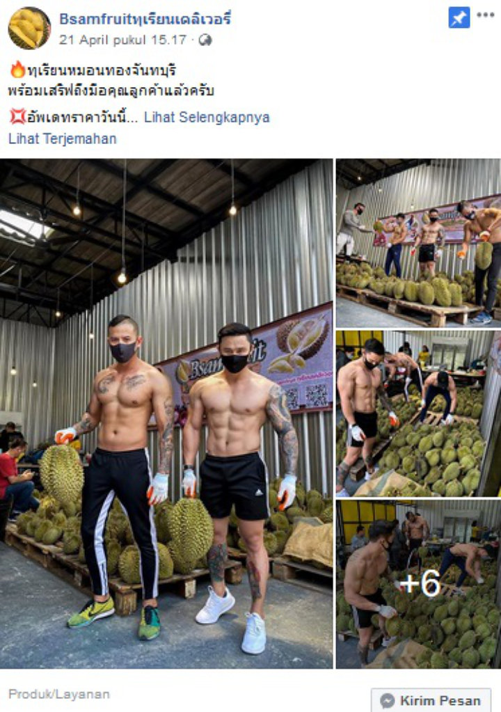 Imbas Corona, Pelatih Gym di Thailand Banting Setir Jadi Penjual Durian