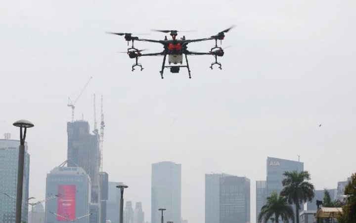 Cegah Massa Bandel Saat PSBB Corona, Mahasiswa UI Ciptakan Drone Khusus Untuk Bubarkan