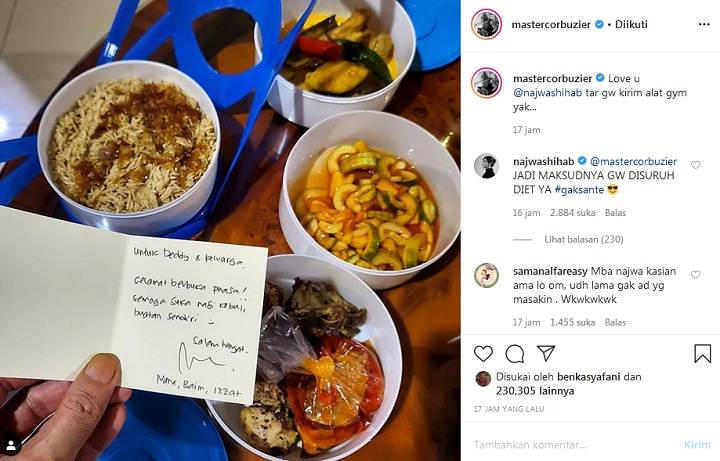 Najwa Shihab Kirim Hidangan Buka Puasa, Deddy Corbuzier Malah Nyuruh Diet?