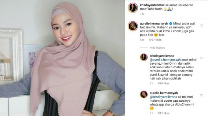Aurel Hermansyah Ungkap Chat WA ke Krisdayanti Tak Pernah Dibalas