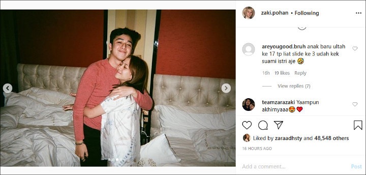 Masih 17 Tahun, Gaya Pacaran Adhisty Zara Dikomentari Mirip Suami Istri