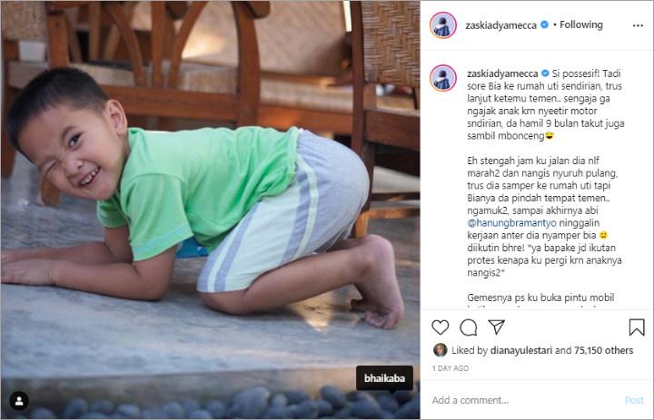 Photo-INFODrama Zaskia Adya Mecca dengan Anaknya, Wajah Jadi Sasaran Dilempar Sandal