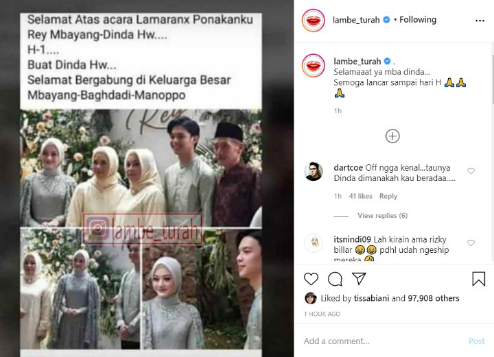 Selamat! Dinda Hauw dan Rey Mbayang Akhirnya Gelar Prosesi ...