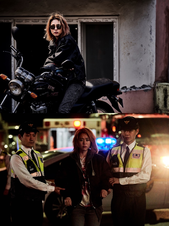 Rambut Blonde, Lee Yeon Hee Bersimbah Darah Ditangkap Polisi di Foto Adegan \'SF8\'