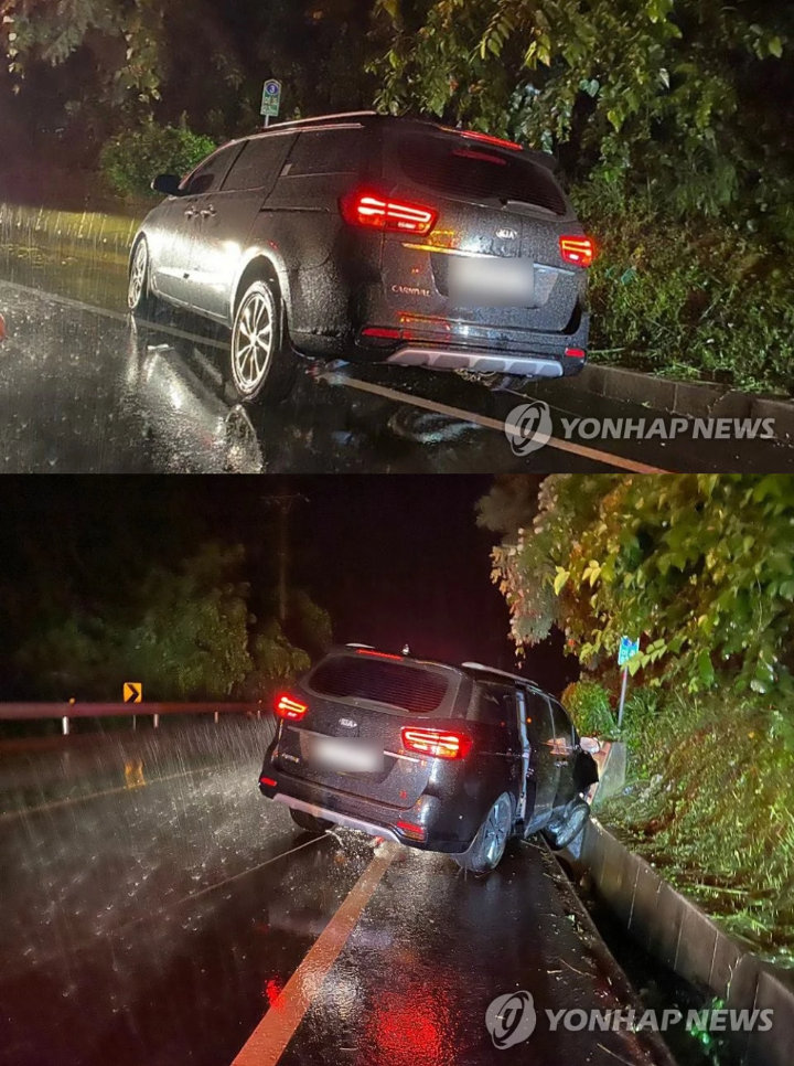 Foto TKP Terungkap, Begini Kondisi Mobil Jinhwan dan Junhoe iKON Pasca Kecelakaan