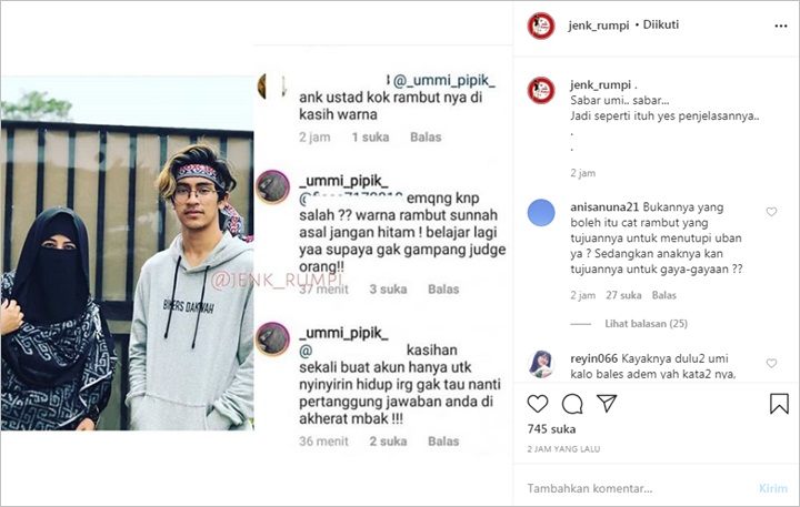 Umi Pipik Pasang Badan Saat Sang Putra Kena Kritik 