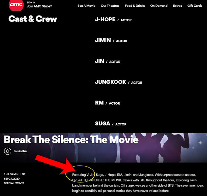 V Tak Ada di Daftar Pemain Film BTS \'Break the Silence: The Movie\', Fans Protes Keras
