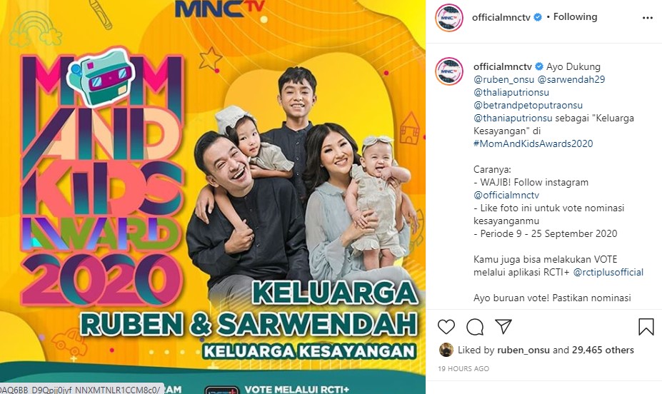 Mom And Kids Awards 2020 Siap Digelar, Semua Anak Ruben Onsu Masuk Nominasi