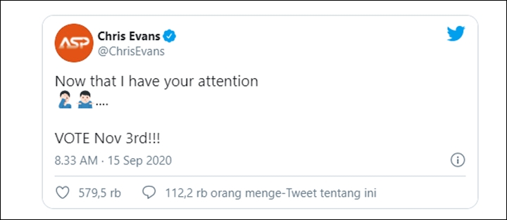 Chris Evans Beri Respons Tak Terduga Usai Heboh Salah Posting Foto Bagian Intim
