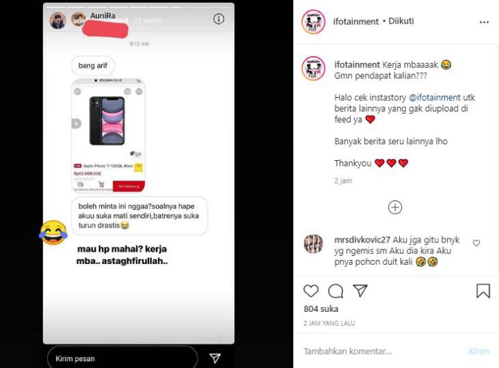 Arief Muhammad Balas Menohok Saat Fans \'Mengemis\' Minta Dibelikan Handphone Baru