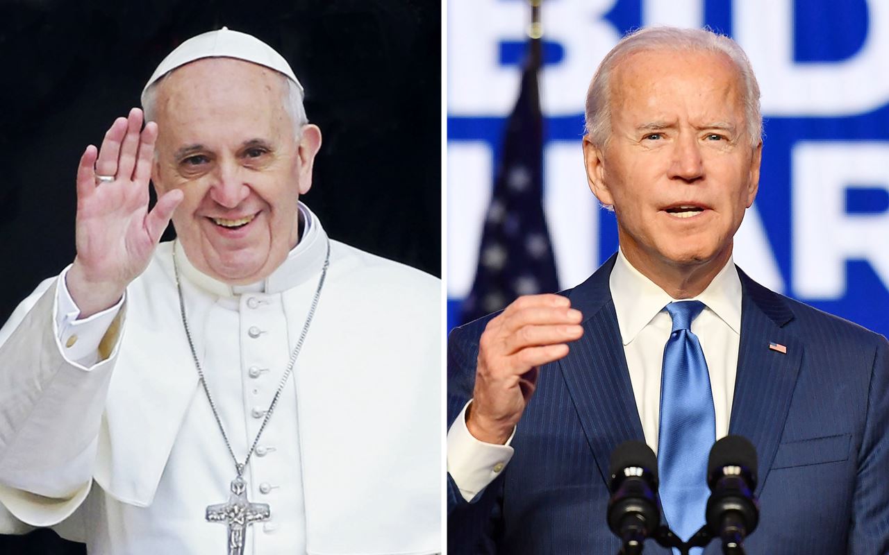 Paus Fransiskus Beri Selamat dan Berkati Joe Biden yang Menangi Pilpres AS