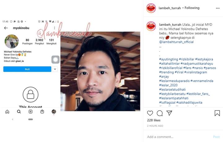 Akun Instagram Diduga Milik Pria MYD Dalam Video Syur Gisel, Postingan Soal Hidup Disorot