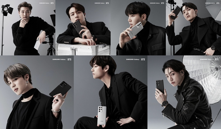 V Bangga Promosikan Ponsel Samsung, Member BTS Ini Terciduk Tak Setia?
