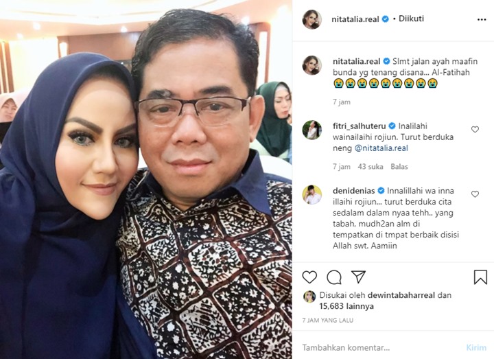 Mantan Suami Meninggal Dunia, Postingan Instagram Nita Thalia Disorot