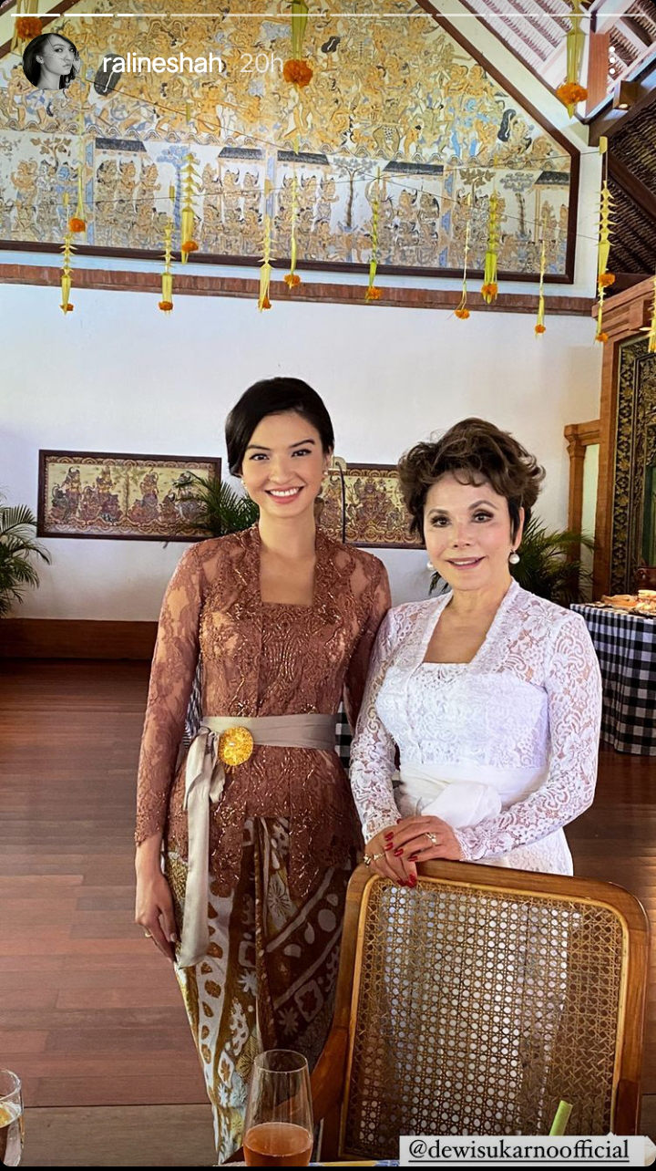 Raline Shah Foto Bareng Istri Presiden Soekarno, Penampilan Sopan Ramai Dipuji