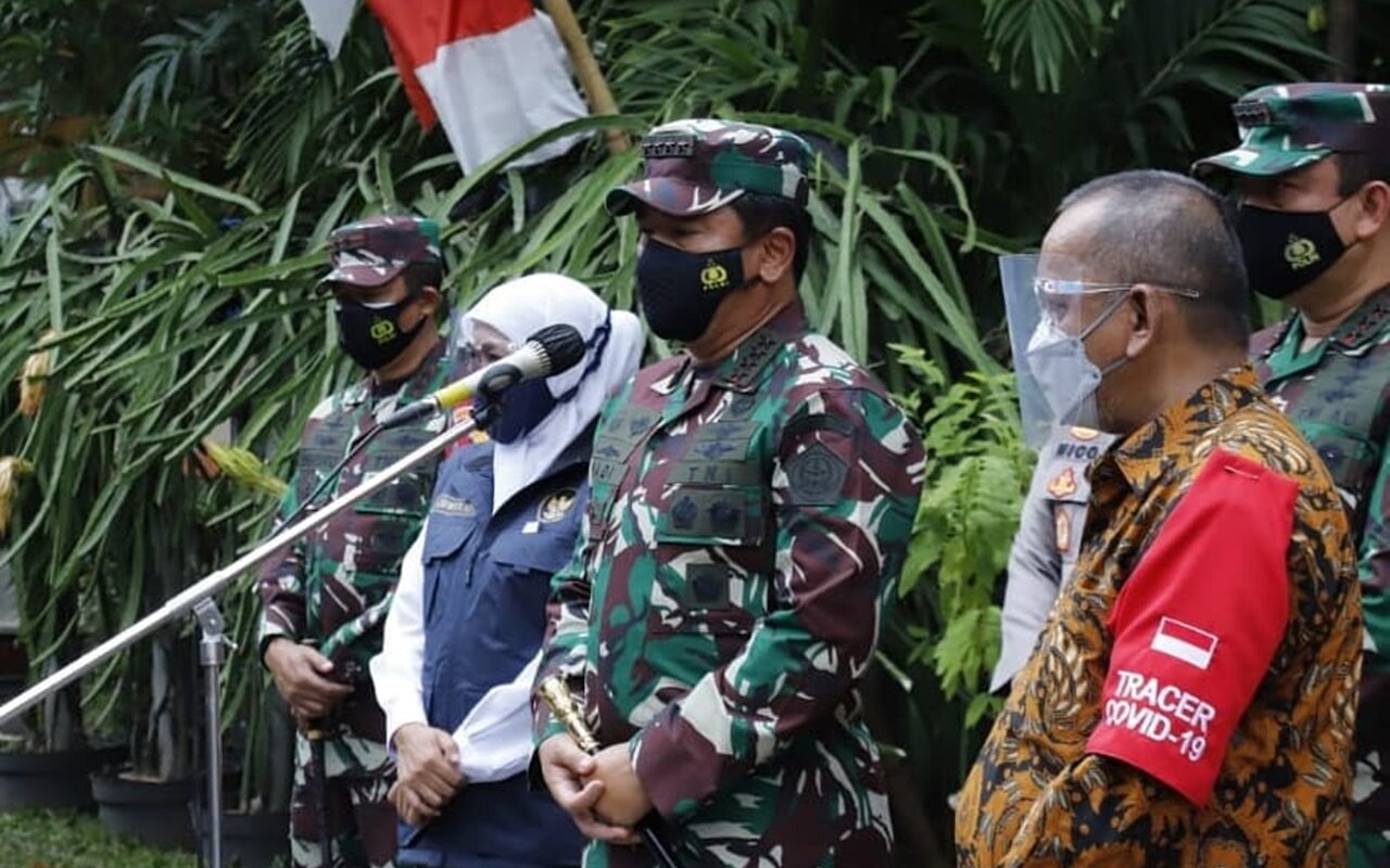 Panglima TNI Perintahkan 'Bombardir' 210 RT Zona Merah Corona di Jatim, Apa Maksudnya?