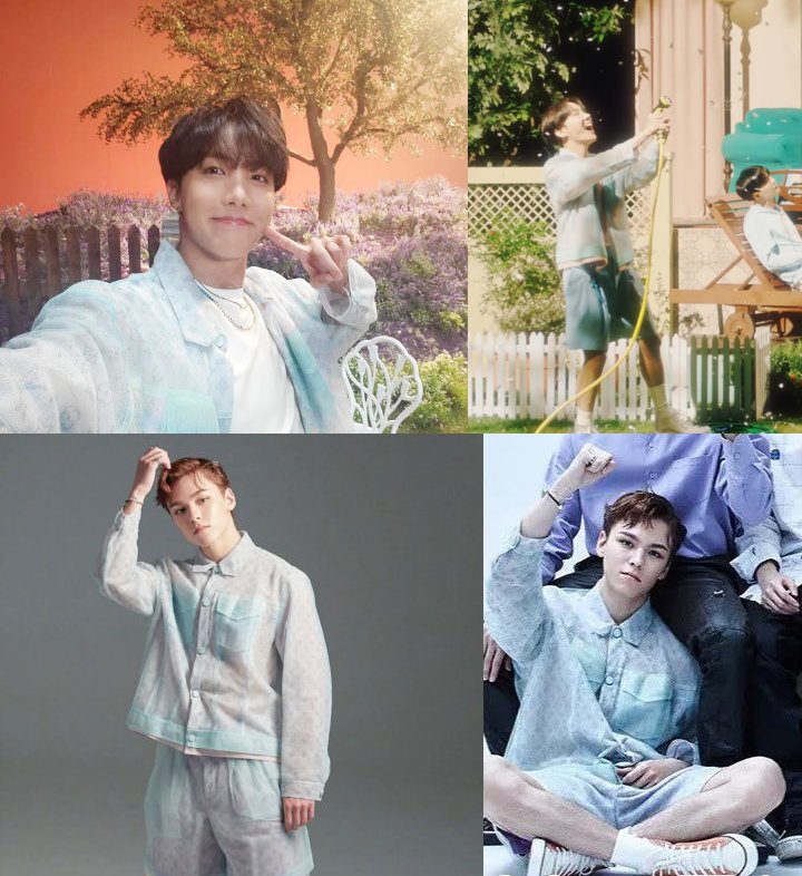 J-Hope BTS, Baekhyun EXO, dan Vernon SEVENTEEN Kenakan Jaket Kembaran, Siapa Paling Keren?