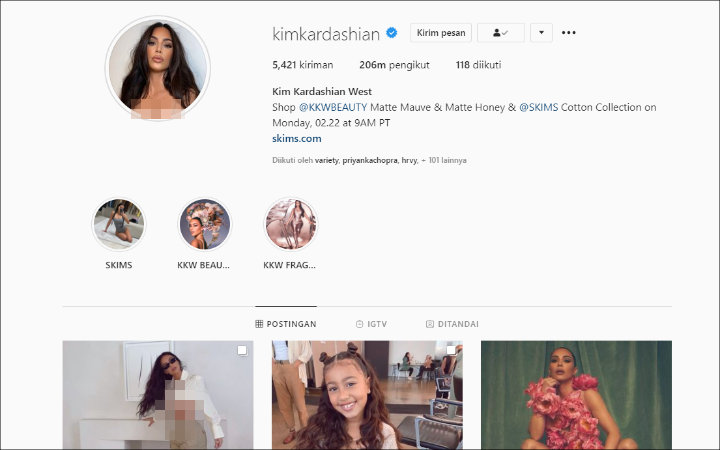 Resmi Gugat Cerai Kanye West, Nama Belakang Instagram Kim Kardashian Masih Bertuliskan \'West\'