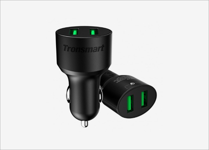 Tronsmart 36W 2-Port Car Charger with Quick Charge 3.0 CC2TF