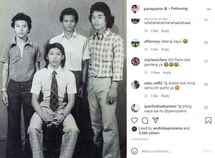 Parto Patrio Pamer Foto Lawas Masa Muda Bareng Tolbing Grup, Netter