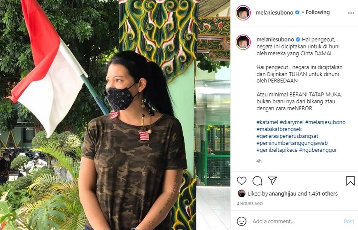 Melanine Subono Kecam Aksi Teror Makassar