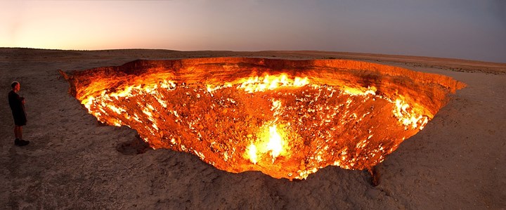 Kawah Gas Darvaza, Turkmenistan