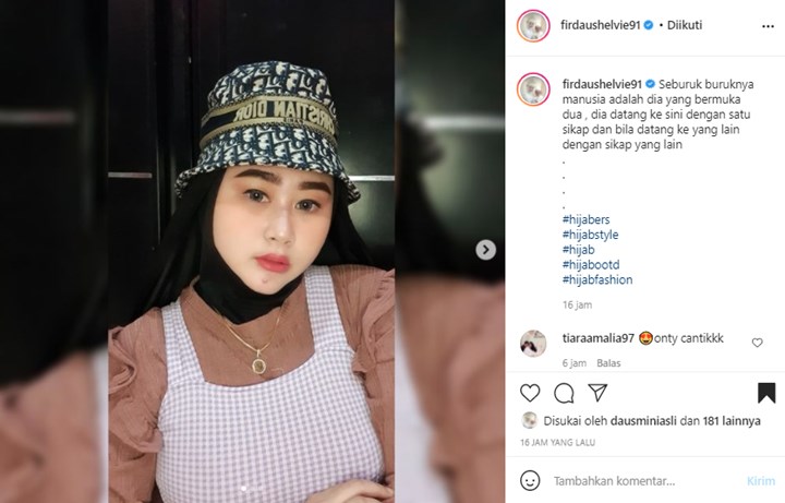 Posting Foto Cantik Pakai Topi Branded, Shelvie Hana Istri Daus Mini Bicara Soal Munafik Dan Sombong