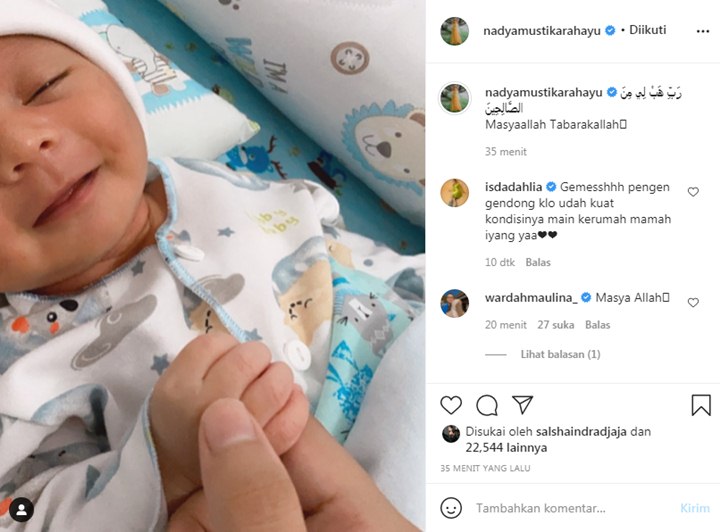 Nadya Istri Rizki DA Bertemu Bayinya Pasca Positif Covid-19, Komentar Iis Dahlia Disorot
