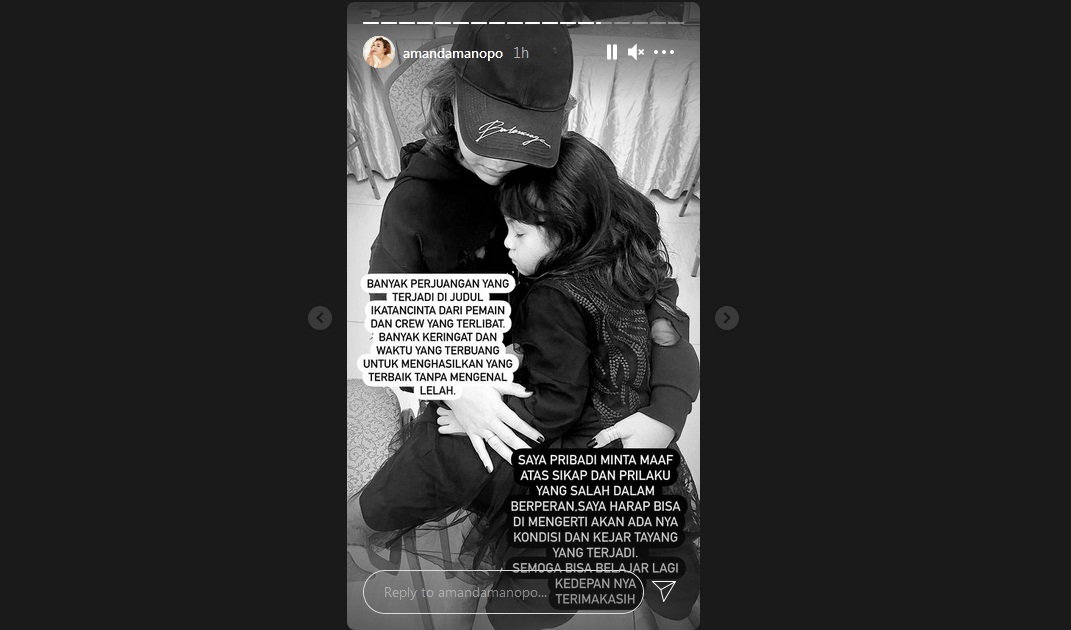 Heboh Resleting Diduga Terbuka, Amanda Manopo Minta Maaf Hingga Beber Perjuangan Cast ‘Ikatan Cinta\'