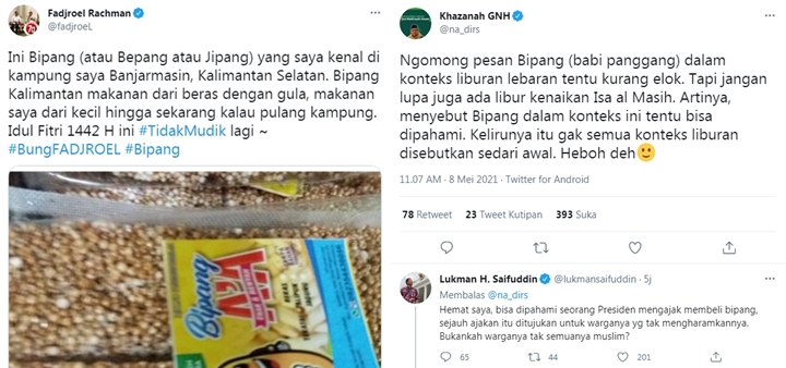 Viral Jokowi Diduga Usul Babi Panggang untuk Lebaran, \'Bipang\' Masih Trending Sampai Kini-2