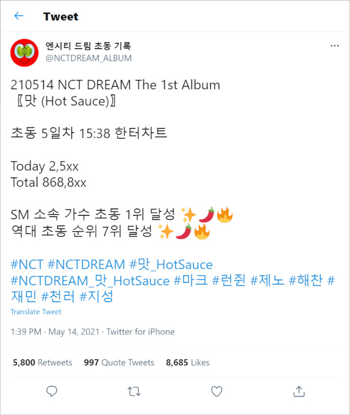 NCT Dream Lampaui Grup Senior, Cetak Sejarah di SM dengan Penjualan Minggu Pertama Tertinggi