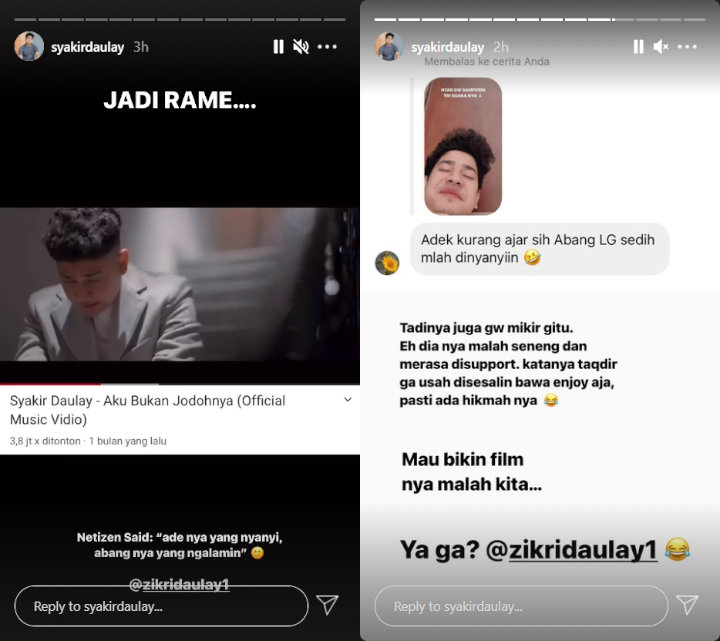 Syakir Daulay Dituding Ledek Sang Kakak Lewat Lagu: Mau Bikin Filmnya Malah