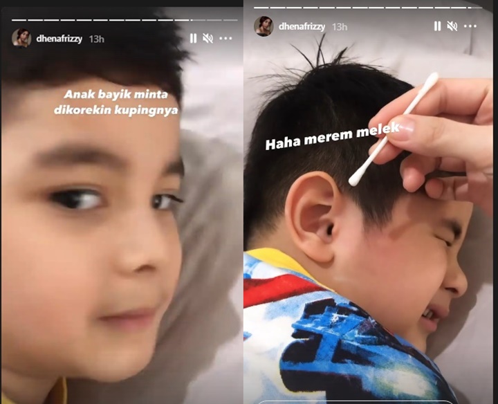 Ideal Mom Banget Istri Cantik Jonathan Frizzy Goda Anak Merem Melek Hingga Tertawa